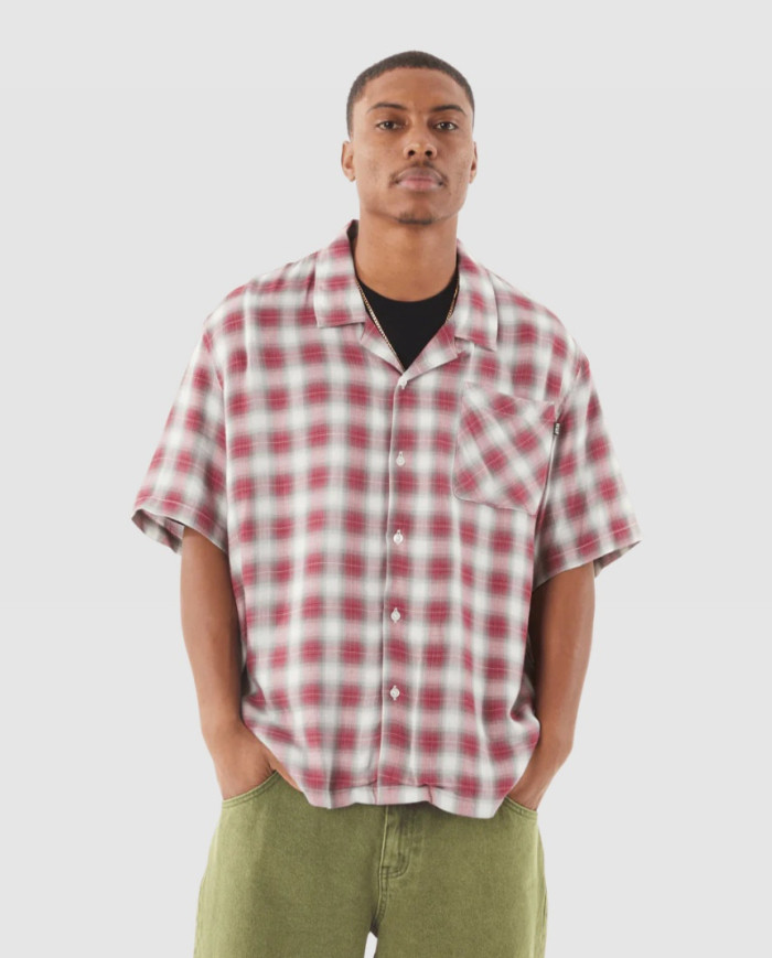 Huf - Ombre Work Shirt - Crimson Huf - Ombre Work Shirt - Crimson