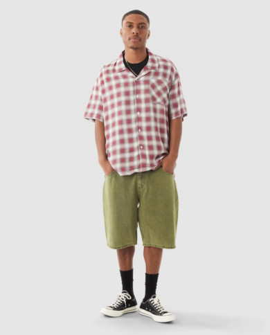 Huf - Ombre Work Shirt - Crimson