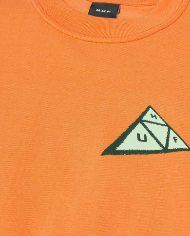 Huf - Skewed Triple Triangle T-Shirt - Tangerine