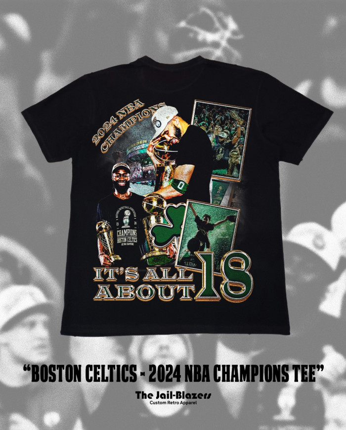 Boston Celtics 2024 NBA Champions Tee - Black Boston Celtics 2024 NBA Champions Tee - Black