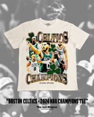 Boston Celtics 2024 NBA Champions Tee - Off White