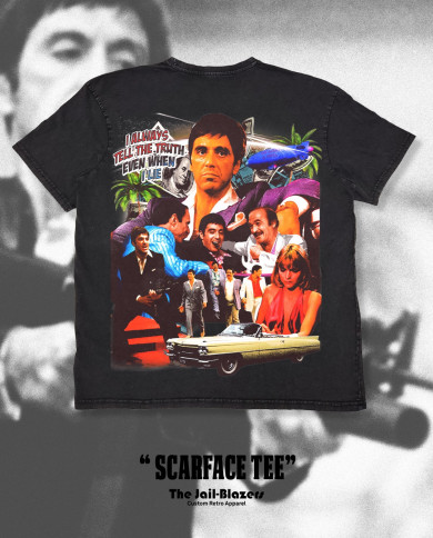 Scarface Tee - Washed Black