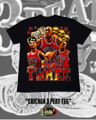 Chicago Three Peat Tee - Black Chicago Three Peat Tee - Black