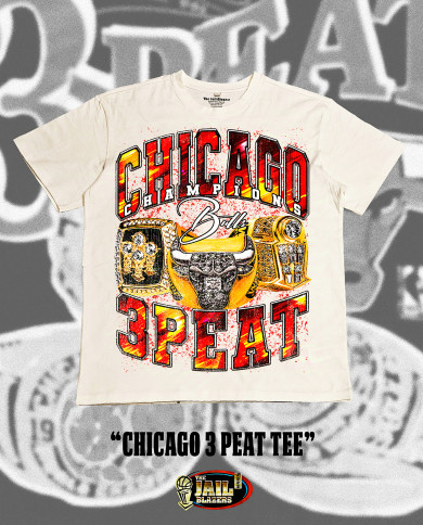 Chicago Three Peat Tee - Off White