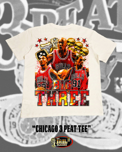 Chicago Three Peat Tee - Off White