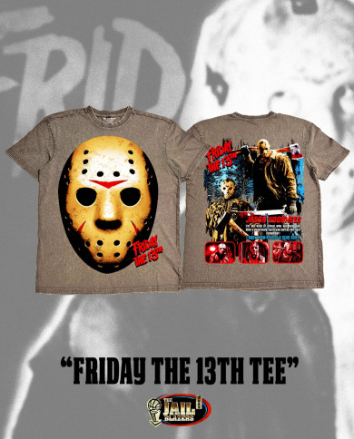 Friday The 13th Tee - Washed Grey