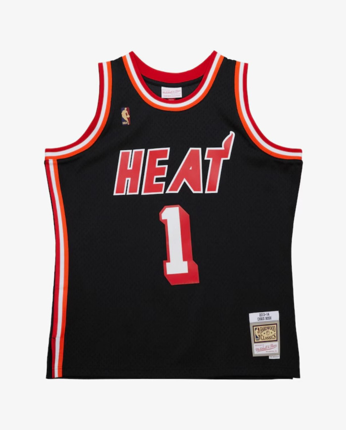 Mitchell Ness Swingman Jersey Miami Heat Chris Bosh 2013 2014