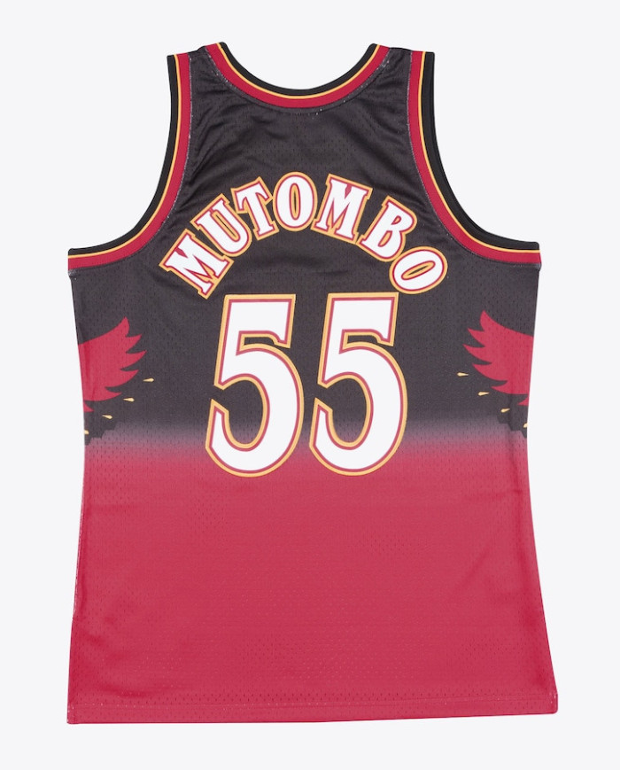 Mitchell&Ness - Swingman Jersey Atlanta Hawks Dikembe Mutombo Black 1996-1997
