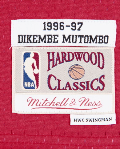Mitchell&Ness - Swingman Jersey Atlanta Hawks Dikembe Mutombo Black 1996-1997
