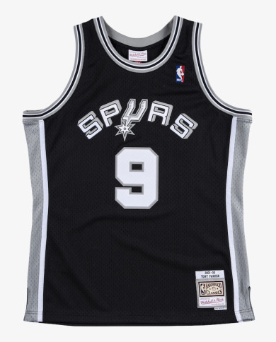 Mitchell&Ness - Swingman Jersey San Antonio Spurs Tony Parker Black 2001-2002