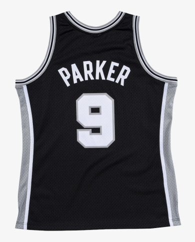 Mitchell&Ness - Swingman Jersey San Antonio Spurs Tony Parker Black 2001-2002