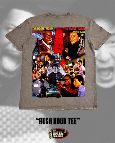 Rush Hour Tee - Washed Grey
