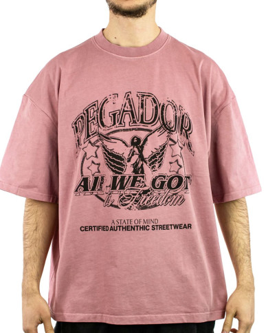 Cason Boxy Tee - Vintage Rust Pink