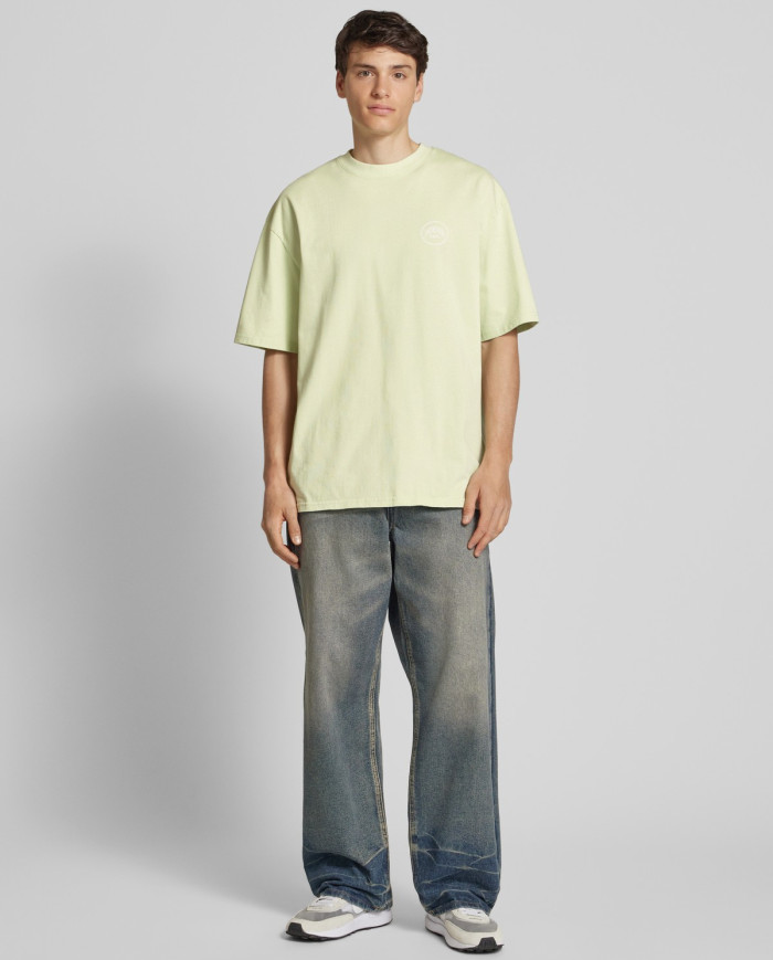 Symen Oversized Tee - Washed Matcha Green