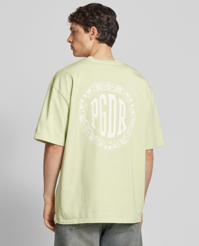 Symen Oversized Tee - Washed Matcha Green