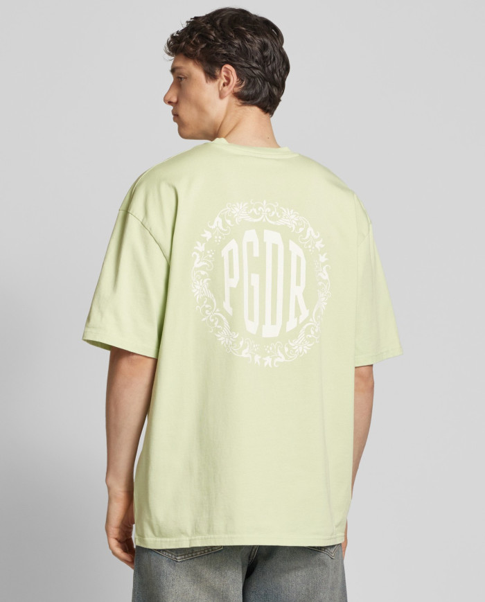 Symen Oversized Tee - Washed Matcha Green