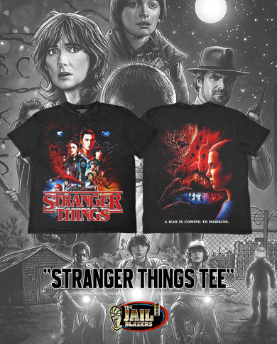 Stranger Things Tee - Washed Black