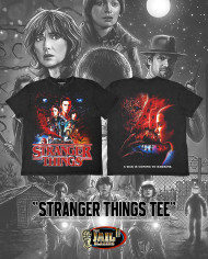 Stranger Things Tee - Washed Black