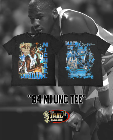 84 MJ UNC Tee - Washed Black