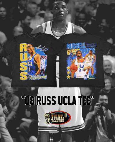 08 Russ UCLA Tee - Washed Black