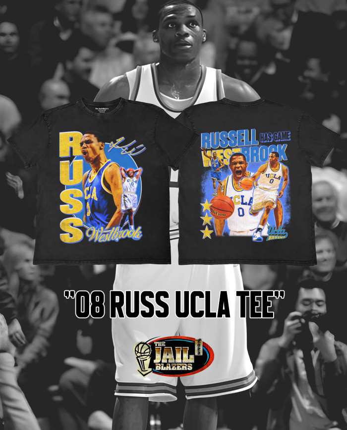 08 Russ UCLA Tee - Washed Black