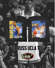 08 Russ UCLA Tee - Washed Black