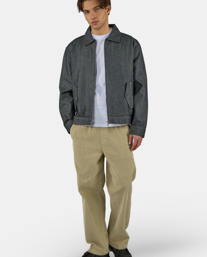 Sloten Herringbone Denim Jacket - Raw Blue