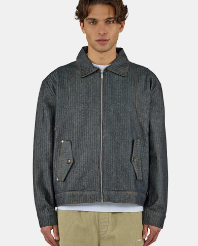 Sloten Herringbone Denim Jacket - Raw Blue