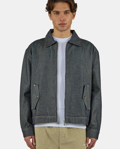 Sloten Herringbone Denim Jacket - Raw Blue