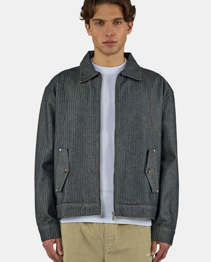 Sloten Herringbone Denim Jacket - Raw Blue