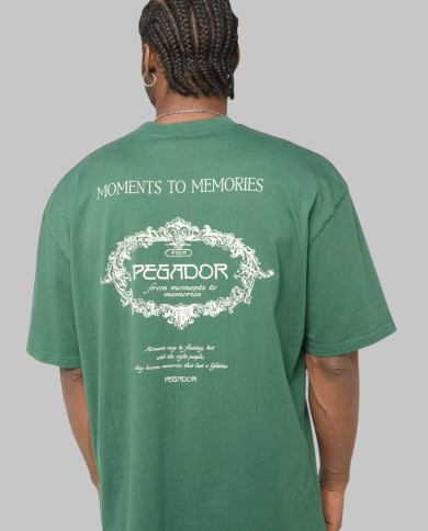 Reine Oversized Tee - Washed Solid Green