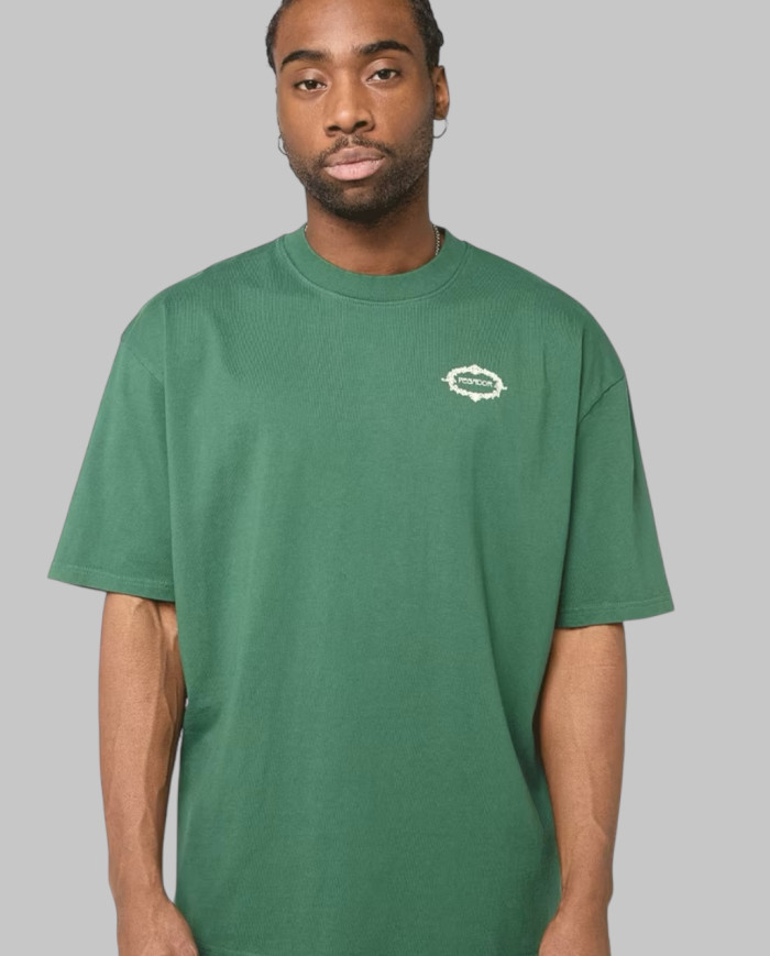 Reine Oversized Tee - Washed Solid Green
