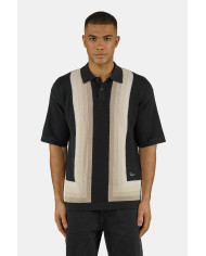 copy of Tellero Pique Knit Polo - Black