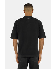 copy of Tellero Pique Knit Polo - Black