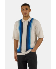 Tellero Pique Knit Polo - Warm White