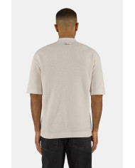 Tellero Pique Knit Polo - Warm White