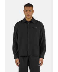 Troy Plissee Longsleeve Shirt - Black