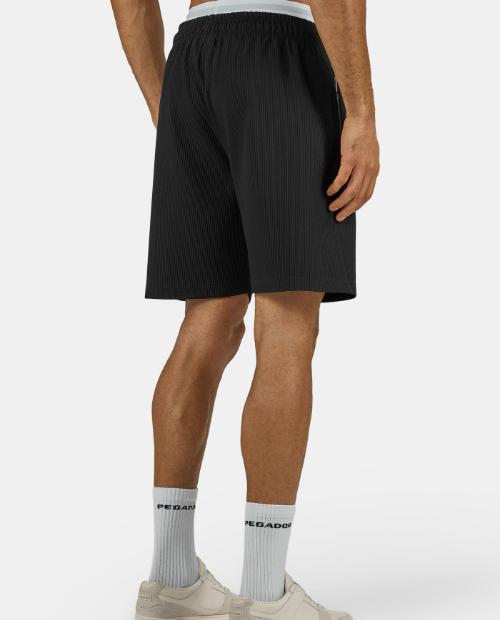 Troy Plissee Shorts- Black