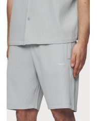 Troy Plissee Shorts- Fog Grey