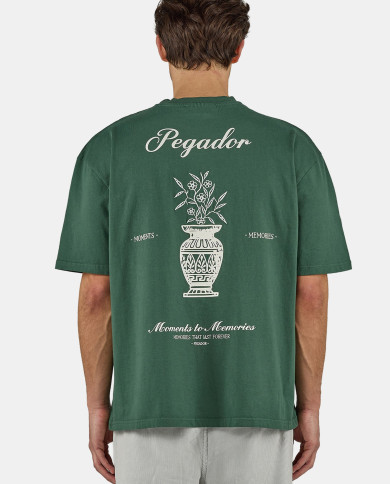 Morcote Oversized Tee - Washed Solid Green