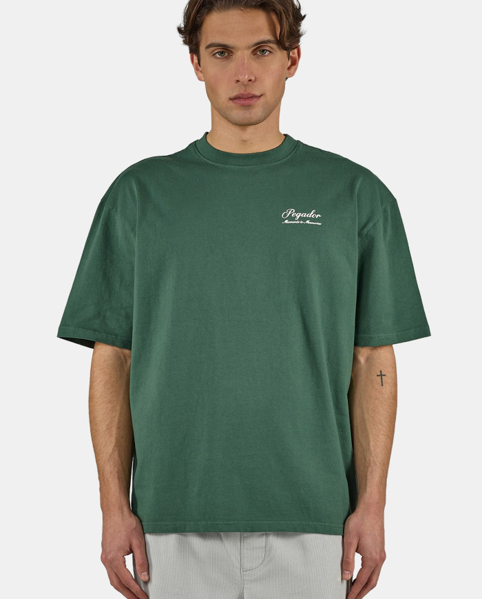 Morcote Oversized Tee - Washed Solid Green