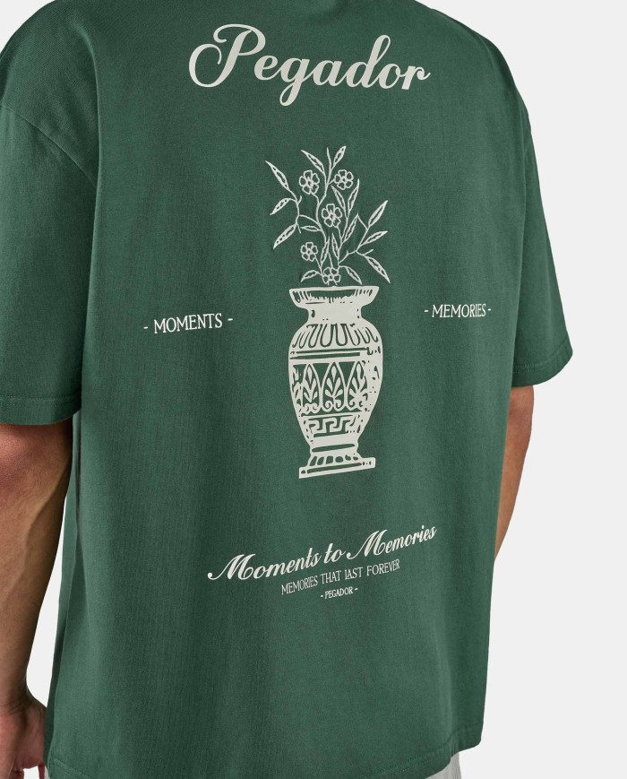 Morcote Oversized Tee - Washed Solid Green