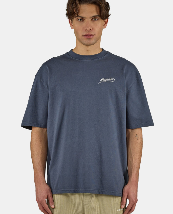Belmonte Oversized Tee - Washed Twilight Blue