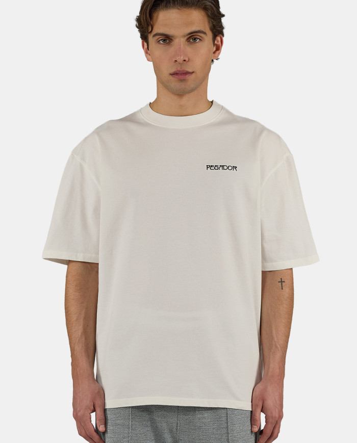 Stege Oversized Tee - Washed Warm White
