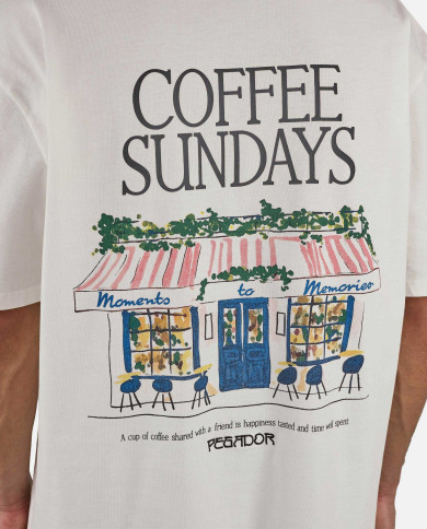 Stege Oversized Tee - Washed Warm White