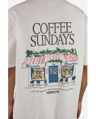 Stege Oversized Tee - Washed Warm White