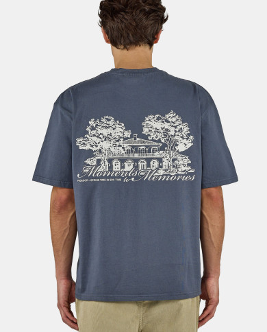 Rochefort Oversized Tee - Washed Twilight Blue