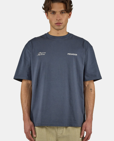 Rochefort Oversized Tee - Washed Twilight Blue