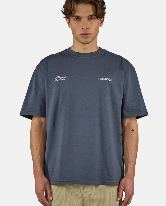Rochefort Oversized Tee - Washed Twilight Blue