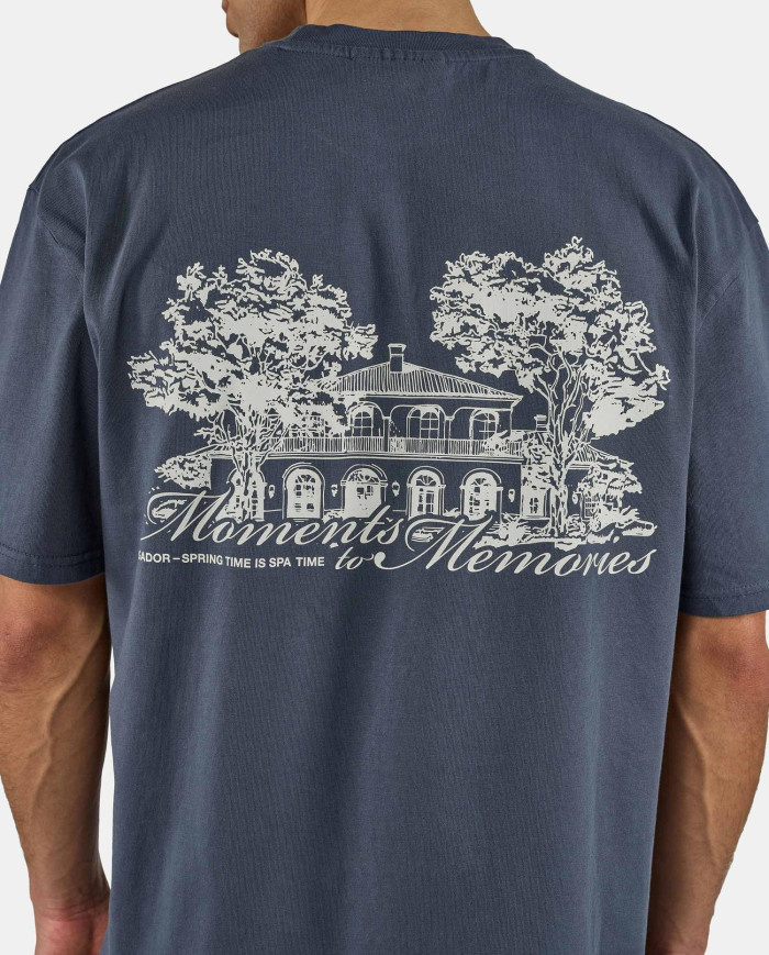 Rochefort Oversized Tee - Washed Twilight Blue